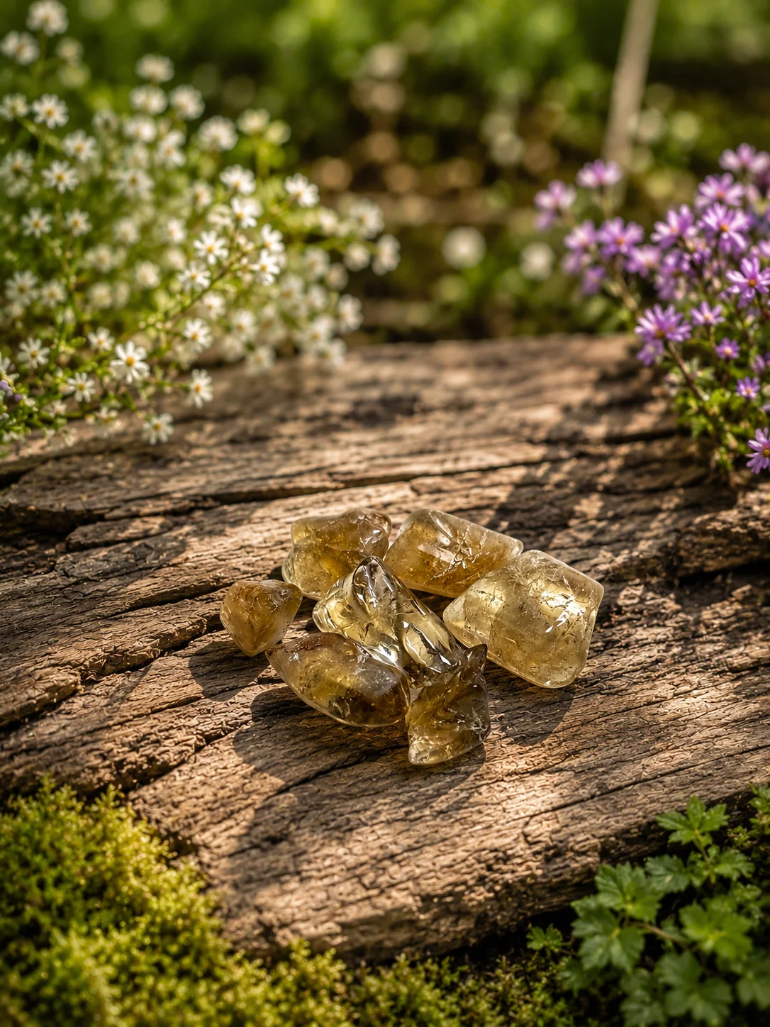 Rodado pequeño Citrino Natural- Abundancia y energía