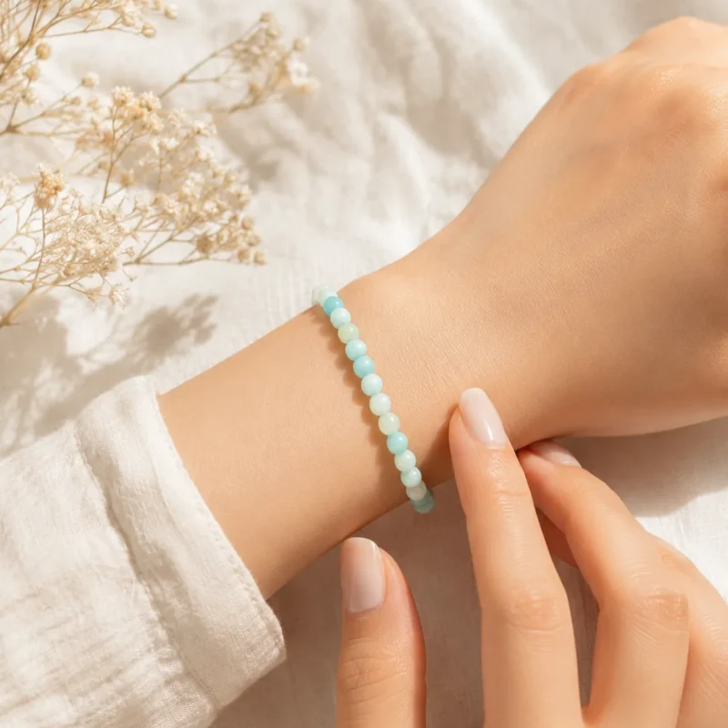 Pulsera amazonita - Calma emocional y alegría